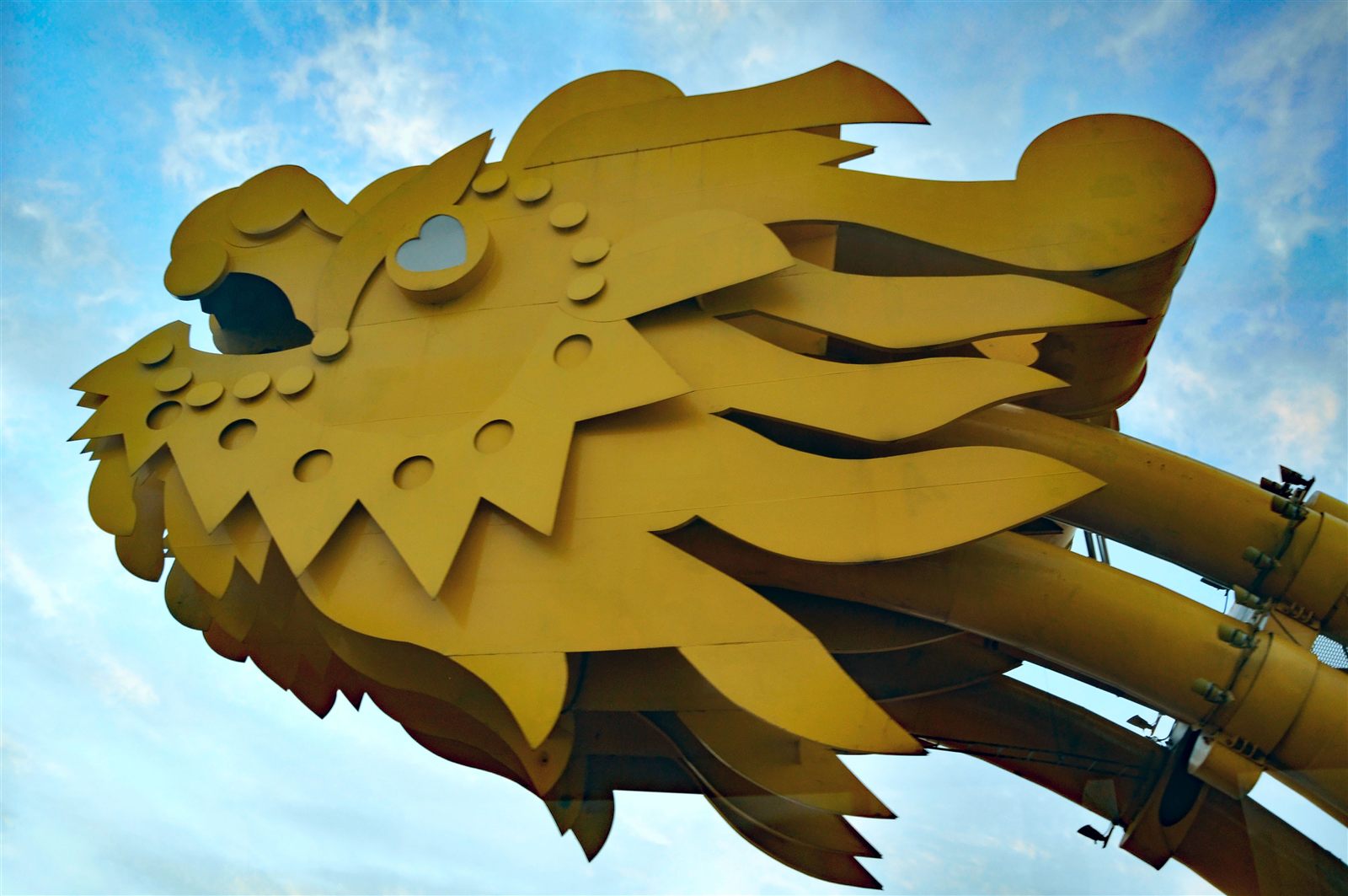 The Dragon Bridge spanning the Han River in Da Nang